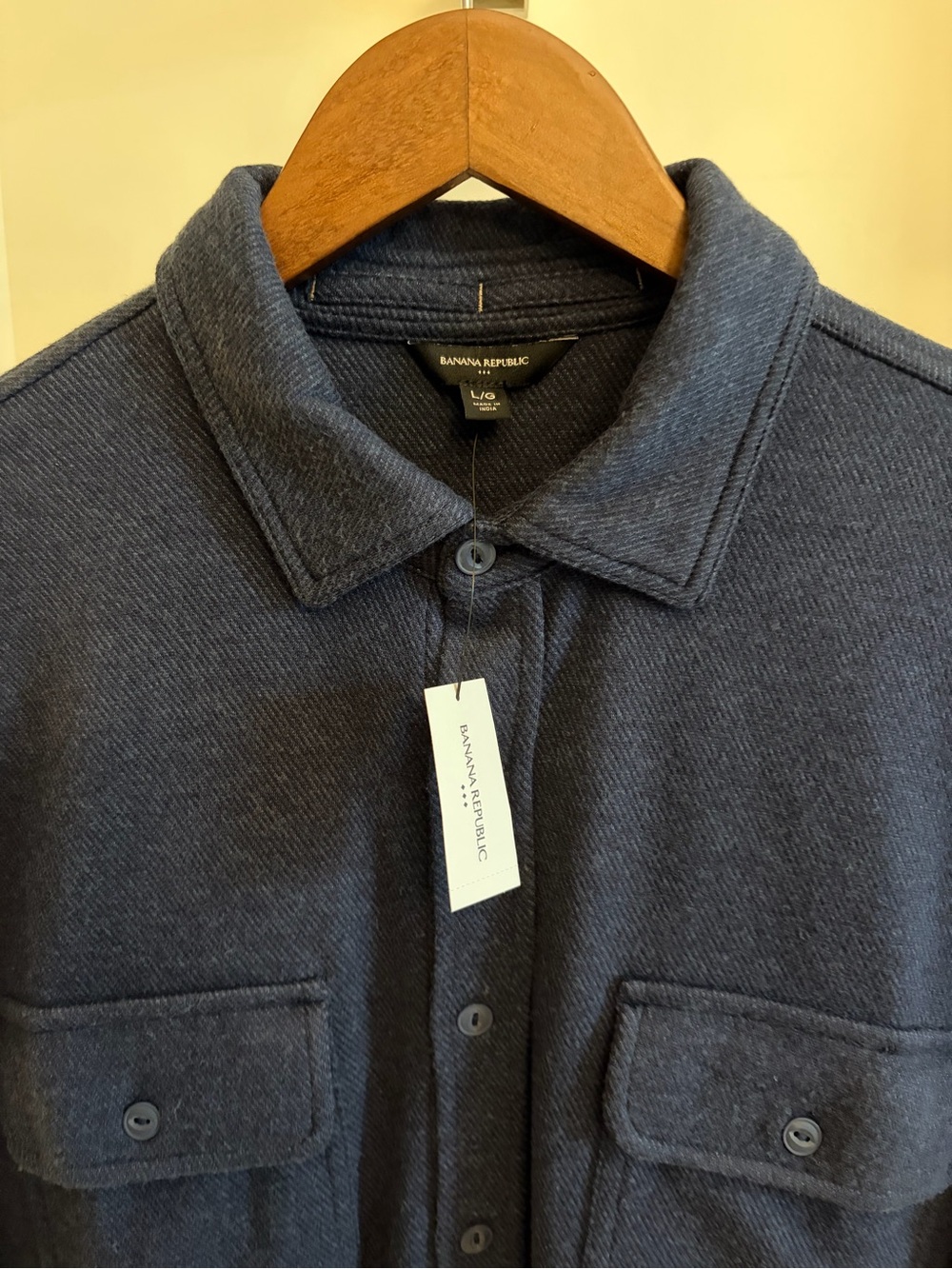 Banana Republic Men’s Navy Button-Up shirt Jacket